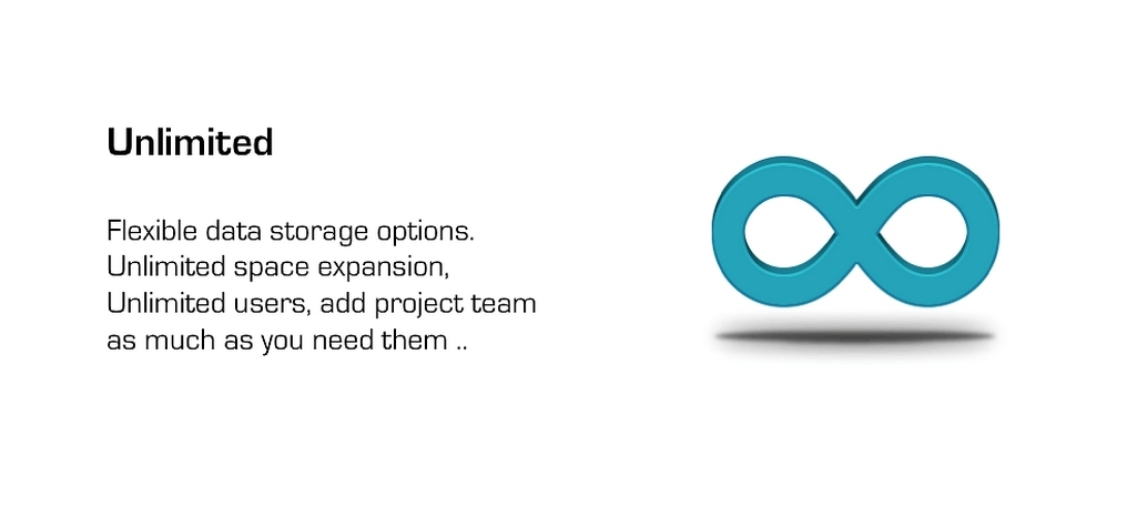 Conzol — Unlimited flexible data storage, unlimited users and project teams with no restrictions